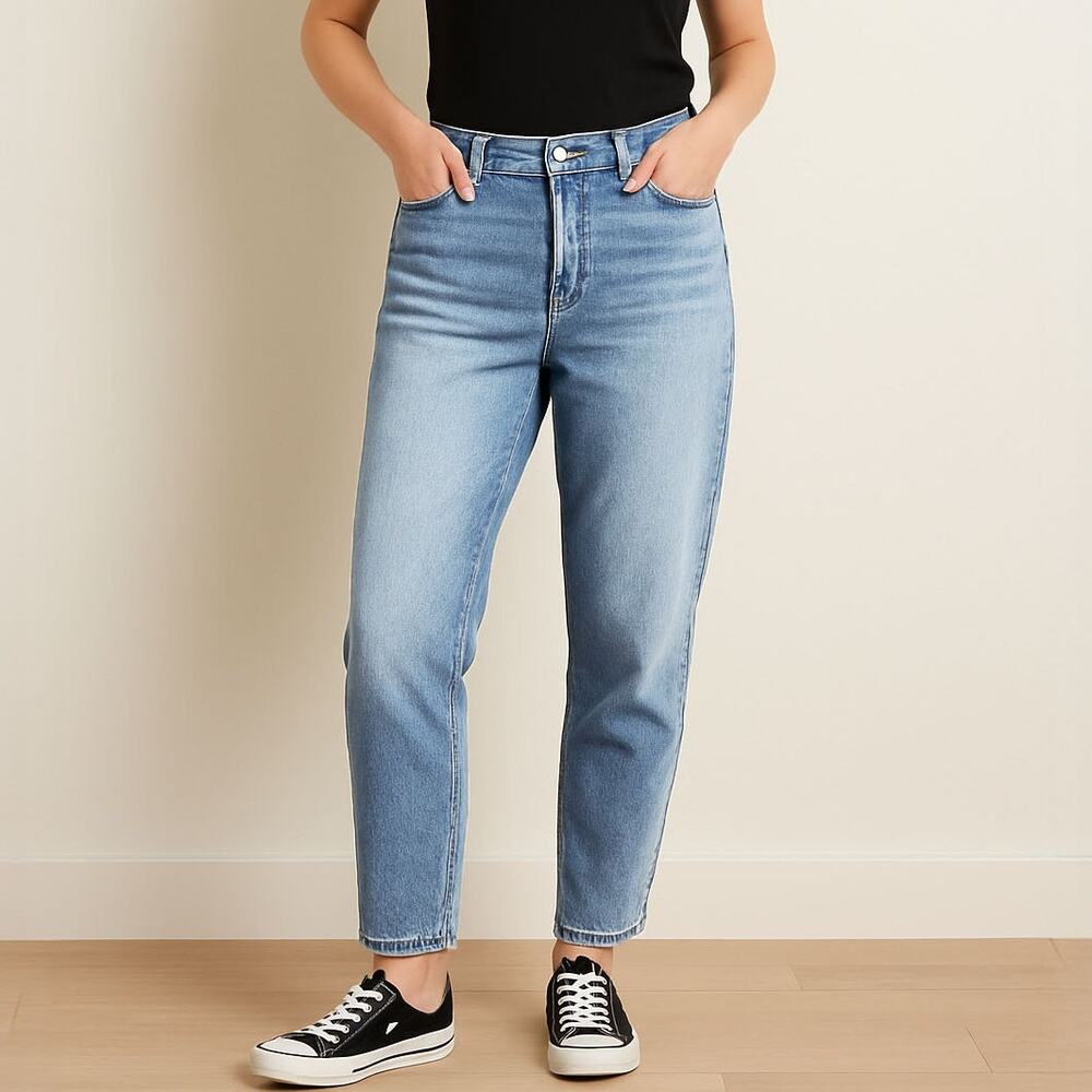 NWOT INC High Rise Tapered Leg Boyfriend Jeans Sz 4